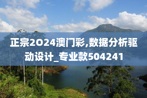 正宗2O24澳门彩,数据分析驱动设计_专业款504241