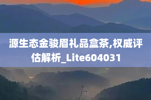 源生态金骏眉礼品盒茶,权威评估解析_Lite604031