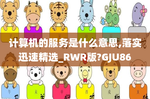 计算机的服务是什么意思,落实迅速精选_RWR版?GJU86