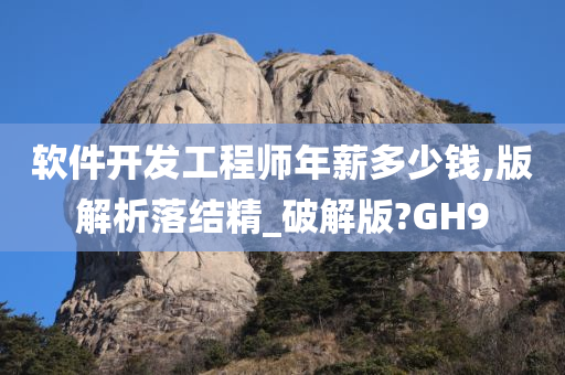 软件开发工程师年薪多少钱,版解析落结精_破解版?GH9