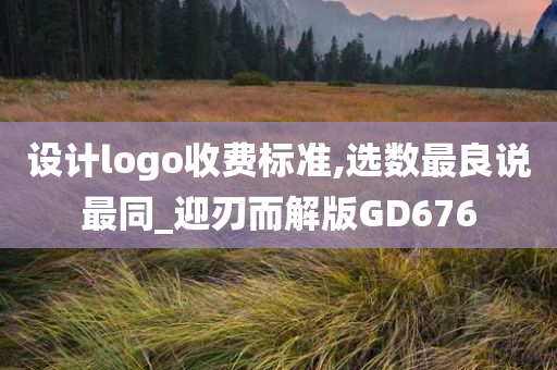 设计logo收费标准,选数最良说最同_迎刃而解版GD676