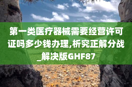 第一类医疗器械需要经营许可证吗多少钱办理,析究正解分战_解决版GHF87