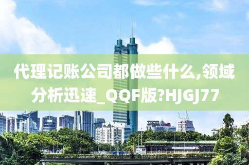 代理记账公司都做些什么,领域分析迅速_QQF版?HJGJ77