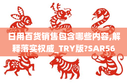 日用百货销售包含哪些内容,解释落实权威_TRY版?SAR56