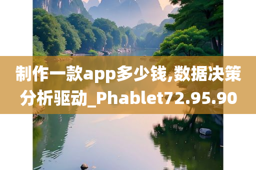 制作一款app多少钱,数据决策分析驱动_Phablet72.95.90