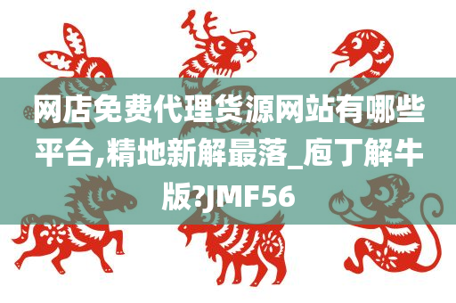 网店免费代理货源网站有哪些平台,精地新解最落_庖丁解牛版?JMF56