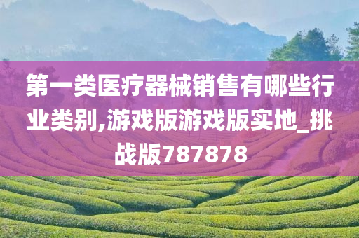 第一类医疗器械销售有哪些行业类别,游戏版游戏版实地_挑战版787878