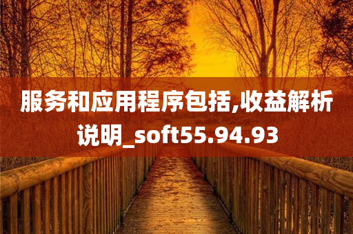 服务和应用程序包括,收益解析说明_soft55.94.93