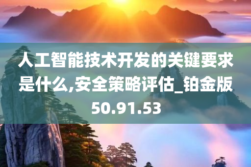 人工智能技术开发的关键要求是什么,安全策略评估_铂金版50.91.53